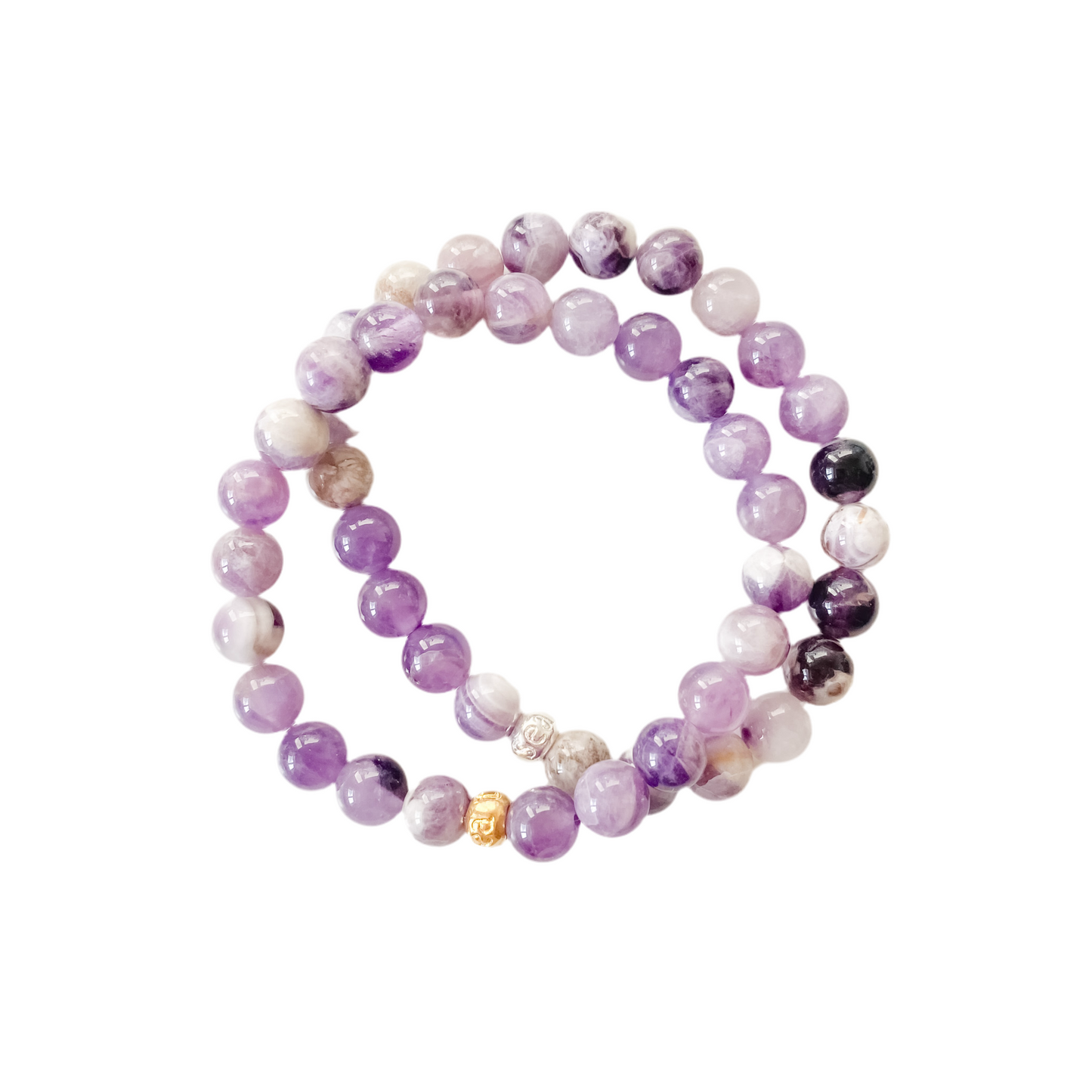 Dogtooth Amethyst | Clarity | Gemstone Bracelet (larger bead)